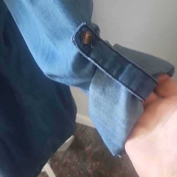 Judy Blue Button Down Denim Dress - Picture 9 of 15